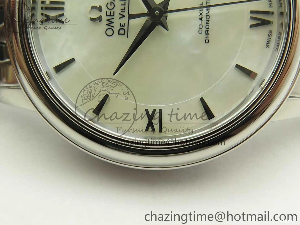 0227 BestValue De Ville Prestige Ladies 32.7mm SS MKF 1:1 Best Edition White Dial SS Markers on SS Bracelet MIYOTA 7971